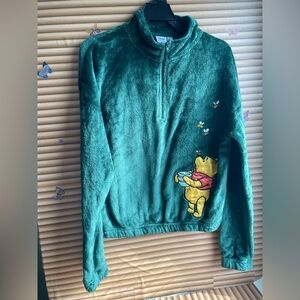 Green Winnie the Pooh Fleece Pullover